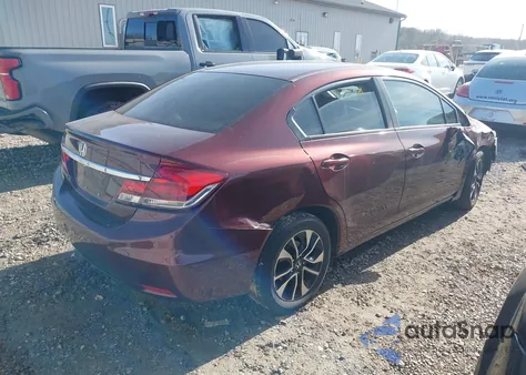 2015 Honda Civic Ex из США, поврежденный, VIN 19XFB2F84FE107825